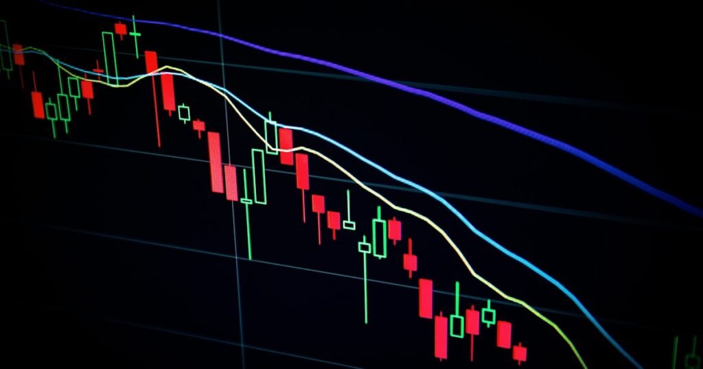 Stock market trading screens showing index concentration in the S&P 500
